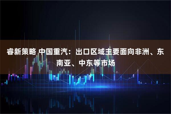 睿新策略 中国重汽：出口区域主要面向非洲、东南亚、中东等市场