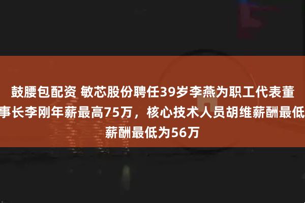 鼓腰包配资 敏芯股份聘任39岁李燕为职工代表董事，董事长李刚年薪最高75万，核心技术人员胡维薪酬最低为56万
